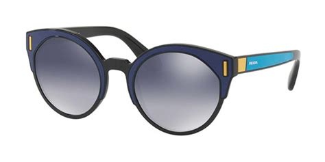 Prada PR 03US SUI3A0 Sunglasses in Black/Blue/Yellow